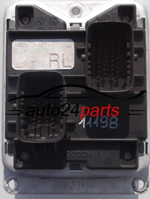 OPEL ASTRA G 1.2 X12XE BOSCH 0261204093 , 0 261 204 093, RL 90560103 9131795 6237765, 62 37 765