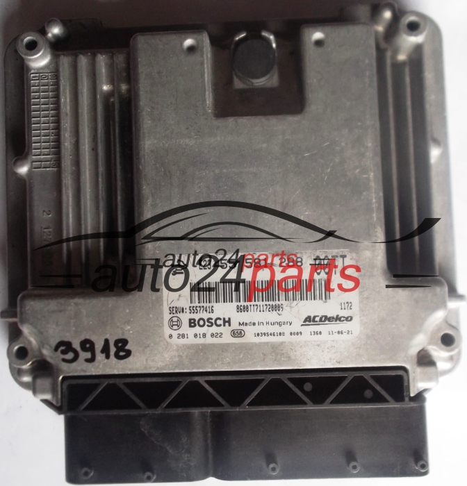 OPEL CORSA 1.3 CDTI A13DTE 55581288, 55 581 288, 55577416 00TT, BOSCH 0281018022, 0 281 018 022, 1039S46108