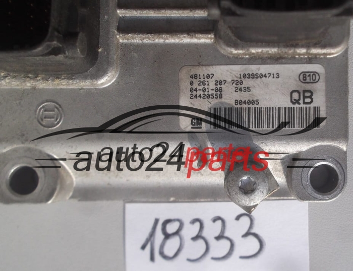 OPEL CORSA C 1.0 Z10XEP BOSCH 0261207720 QB 24420558 24420621 6235245 55354330 6235399