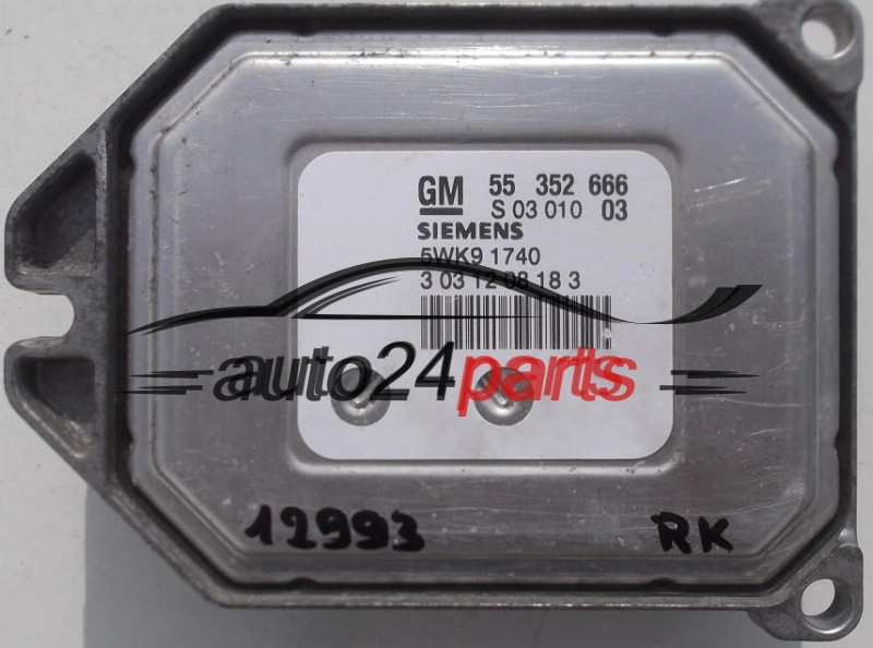 OPEL VECTRA C SIGNUM 1.8 Z18XE 55352666, 55 352 666, SIEMENS 5WK91740, 5WK9 1740, 55350979, 55 350 979, 6235175