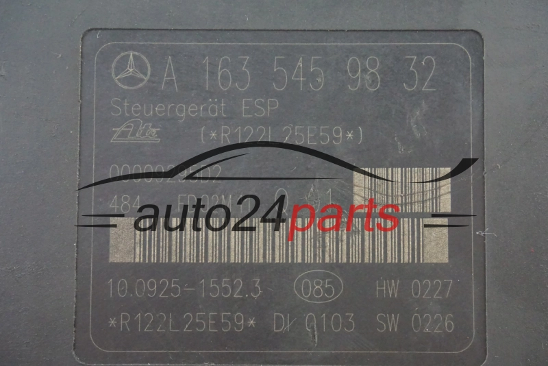 MERCEDES BENZ ML 10.0208-0637.2, 10020806372, A1635459832