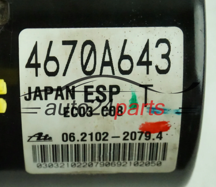 MITSUBISCHI 4670A643, 06.2102-2079.4, 06210220794, 06.2109-6298.3, 06210962983