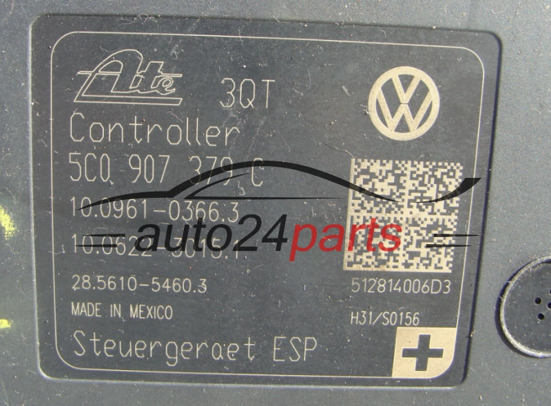 VOLKSWAGEN BEETLE 5C0614517B, 25.0212-1945.4, 25021219454, 5C0907379C
