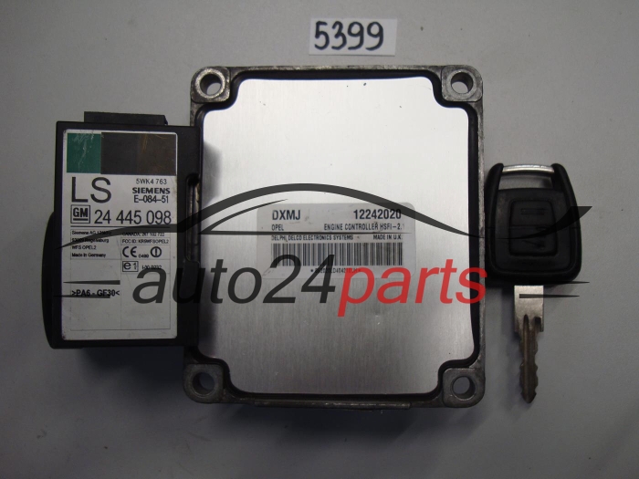 KOMPUTER STEROWNIK SILNIKA OPEL ASTRA ZAFIRA DELPHI DELCO 12242020 DXMJ, 12242020DXMJ, HSFI-2.1