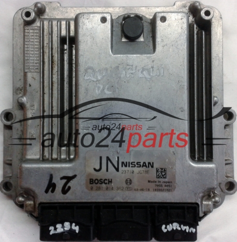 NISSAN QASHQAI 2.0 DCI BOSCH 0281014362, 0 281 014 362, 23710JG78E JN, 23710 JG78E, 23710-JG78E