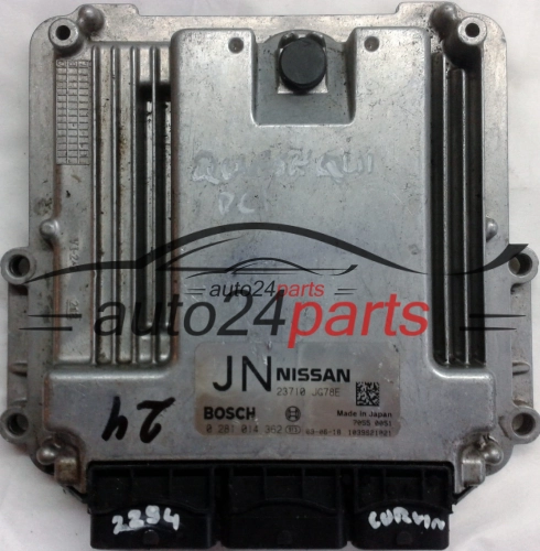 NISSAN QASHQAI 2.0 DCI BOSCH 0281014362, 0 281 014 362, 23710JG78E JN, 23710 JG78E, 23710-JG78E