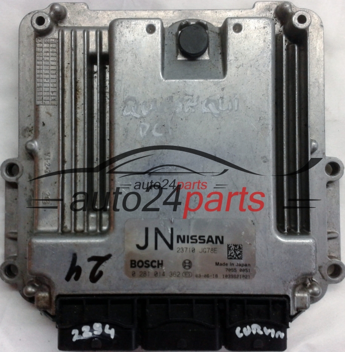 NISSAN QASHQAI 2.0 DCI BOSCH 0281014362, 0 281 014 362, 23710JG78E JN, 23710 JG78E, 23710-JG78E