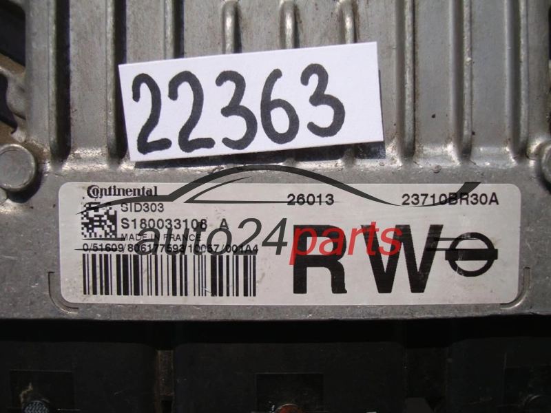 NISSAN QASHQAI S180033108 A, S180033108A, 23710BR30A, SID303