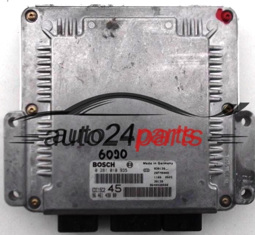 PEUGEOT 307 2.0 HDI BOSCH 0281010935, 0 281 010 935, EDC15C2 45, 9650221480, 96 502 214 80, 9640938680, 96 409 386 80, 1039F00223