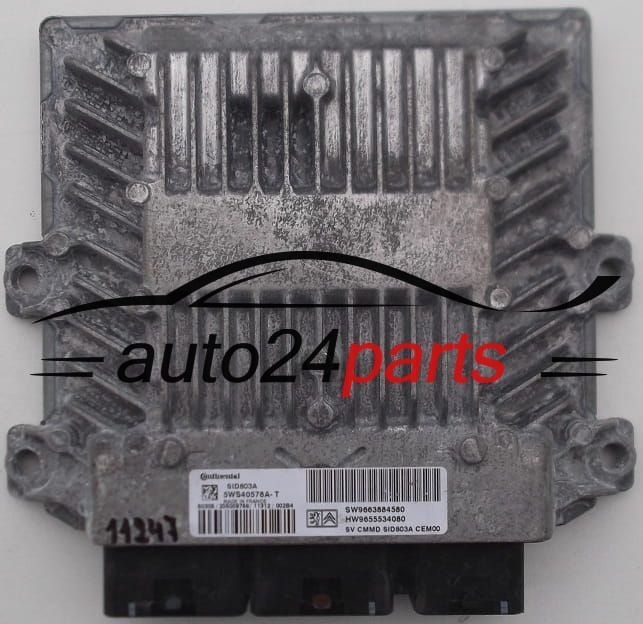 PEUGEOT 307 2.0 HDI 5WS40578A-T, 5WS40578AT, SW9663884580, 9663884580, HW9655534080, 9655534080