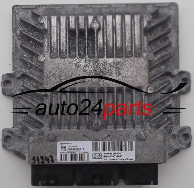 PEUGEOT 307 2.0 HDI 5WS40578A-T, 5WS40578AT, SW9663884580, 9663884580, HW9655534080, 9655534080
