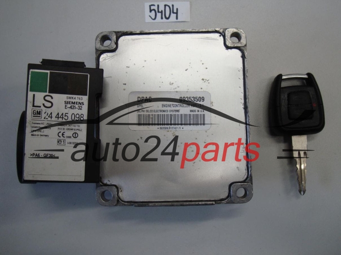 Sterownik silnika Opel Astra G Corsa C Zafira A 1.4 Z14XE 1.6 Z16XE Z16SE 09353509DPAC HSFI21 – zdjęcie 2