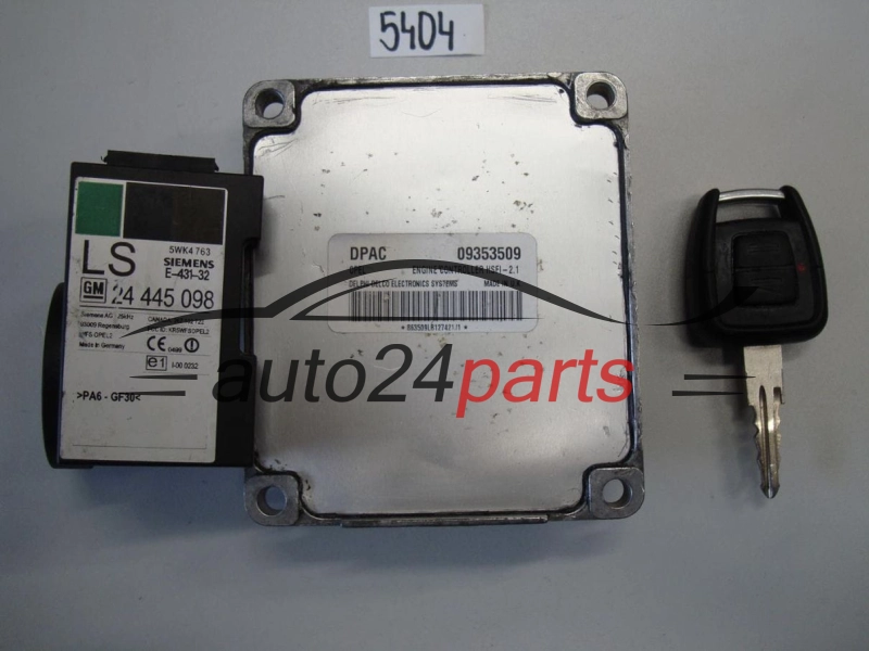 Sterownik silnika Opel Astra G Corsa C Zafira A 1.4 Z14XE 1.6 Z16XE Z16SE 09353509DPAC HSFI21 – zdjęcie 2