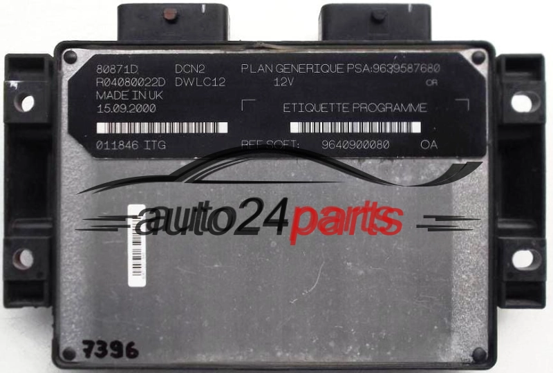 PEUGEOT 306 1.9 DIESEL R04080022D, 9639587680, 9640900080
