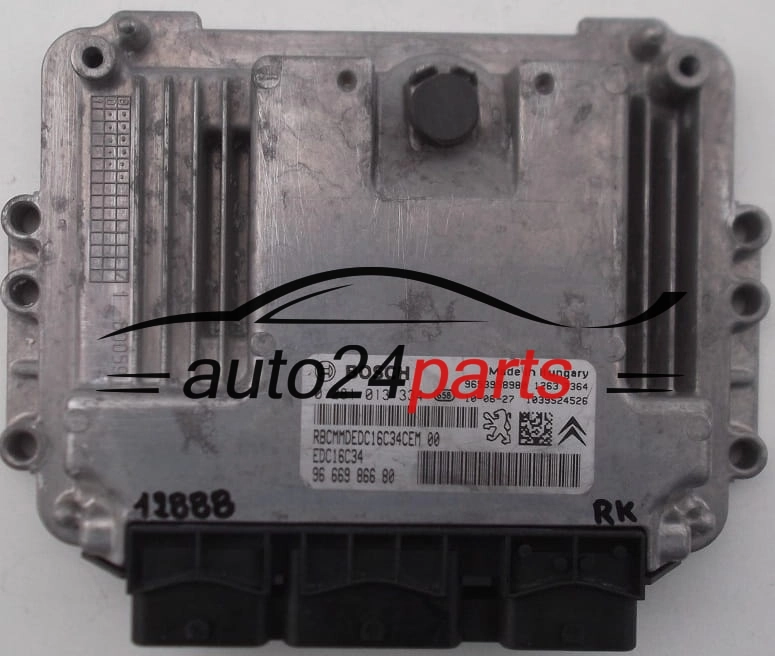 PEUGEOT 3008, CITROEN 1.6 HDI, BOSCH 0 281 013 334, BOSCH 0281013334, 96 669 866 80, 9666986680, EDC16C34