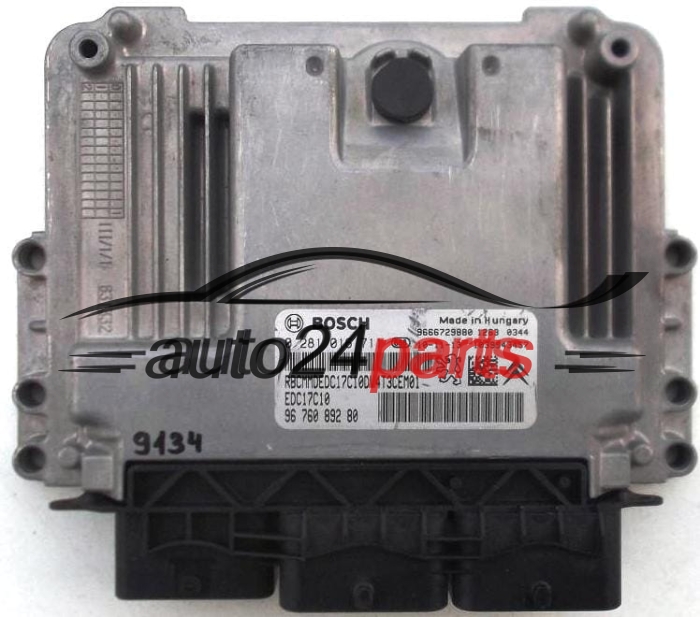 PEUGEOT 206, CITROEN 1.4 HDI, BOSCH 0 281 016 711, 0281016711, 96 760 892 80, 9676089280, EDC17C10