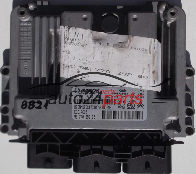 PEUGEOT 206, 207 1.6 HDI, BOSCH 0 281 017 601, 0281017601, 96 770 392 80, 9677039280, EDC17C10