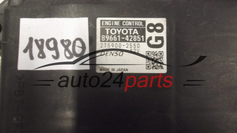 KOMPUTER STEROWNIK SILNIKA TOYOTA RAV4 2.2D 89661-42851, 8966142851, 275900-2550, 2759002550