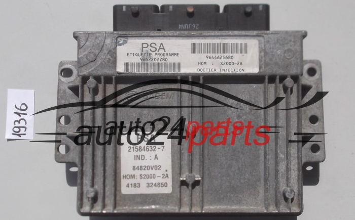 PEUGEOT 206 1.4 SAGEM S2000-2A 21584632-7 9652202780 9644625680