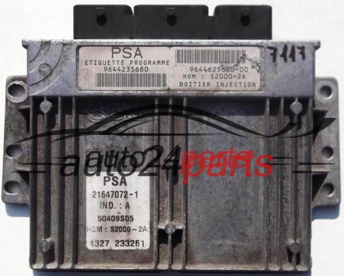 PEUGEOT 206 1.4 SAGEM 21647072-1 40409S05 HOMS2000-2A 9644235680 9644625680-00