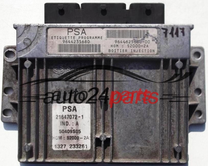 PEUGEOT 206 1.4 SAGEM 21647072-1 40409S05 HOMS2000-2A 9644235680 9644625680-00