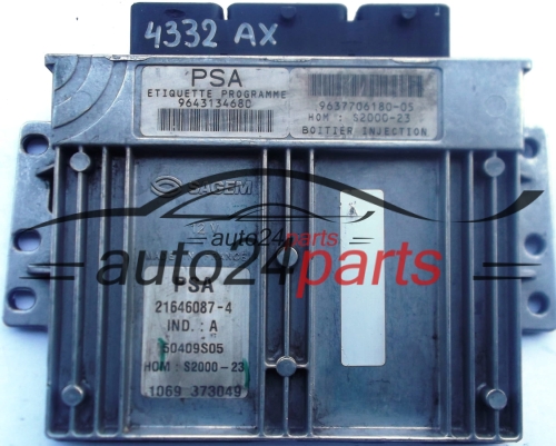 PEUGEOT 206 1.4 SAGEM 21646087-4 9643134680 9637706180-05 HOM; S2000-23 50409S05, 216460874