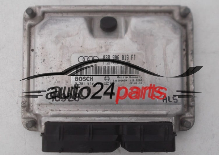 AUDI A3 1.9 TDI, BOSCH 0 281 010 981, 0281010981, 038 906 019 FT, 038906019FT