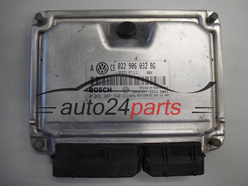 Calculateur Moteur VOLKSWAGEN BOSCH 0 261 207 350, 0261207350, 022906032 BG, 022906032BG, ME7.1.1