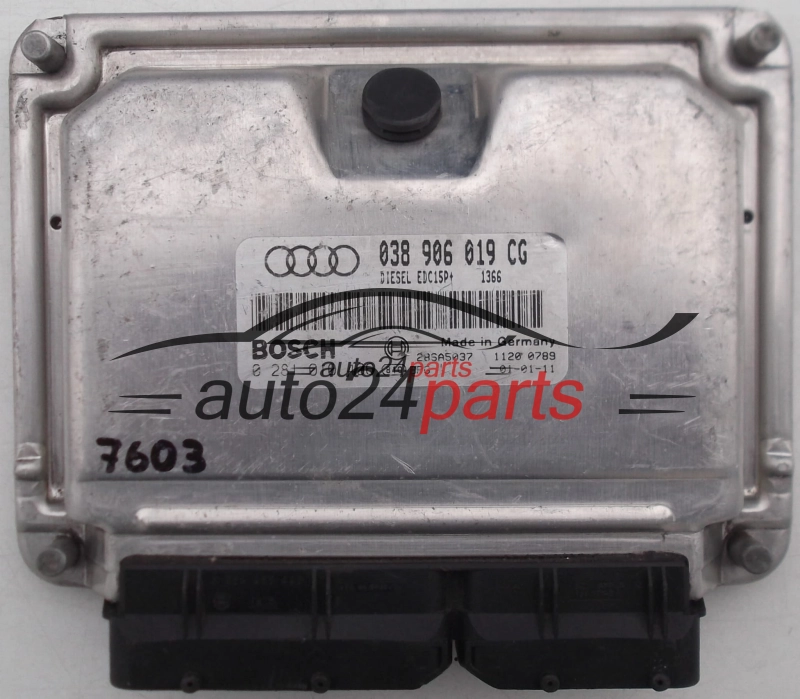 AUDI A4 1.9 TDI 038906019CG, 038 906 019 CG BOSCH 0281010406, 0 281 010 406