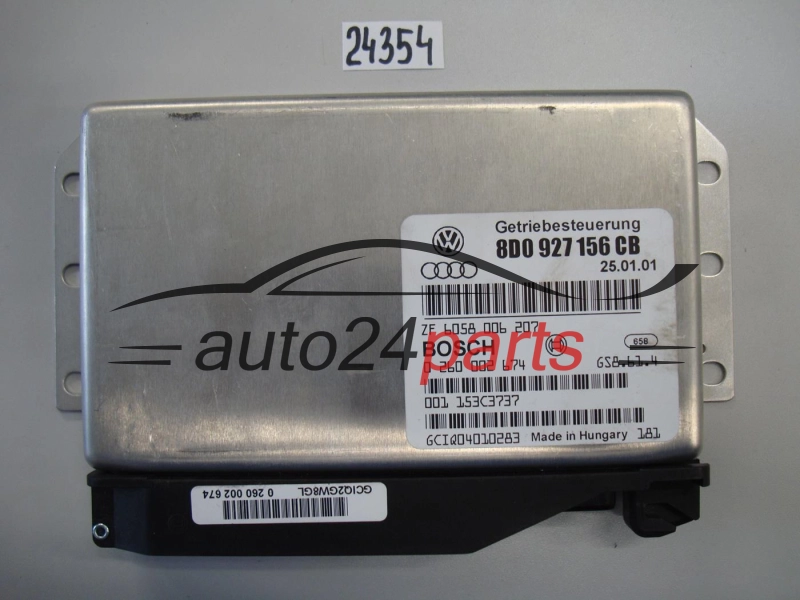 Sterownik skrzyni automatycznej Audi A4 A6 Bosch 0260002674 8D0927156CB