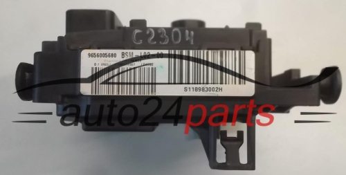 Centralina de comando do sistema CITROEN PEUGEOT BSM-L02-00 S118983002H 9656005680
