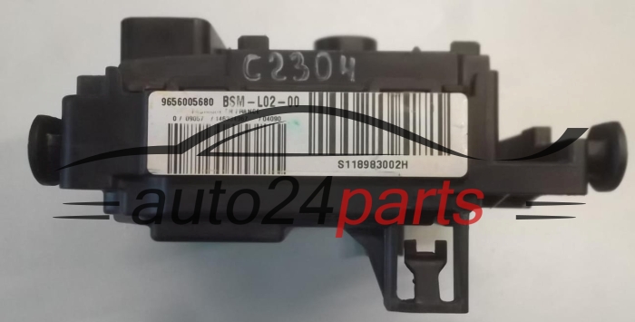 Centralina de comando do sistema CITROEN PEUGEOT BSM-L02-00 S118983002H 9656005680