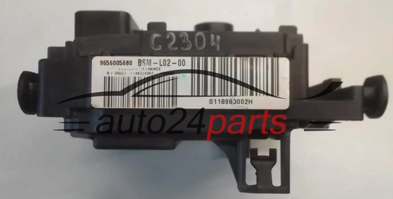 Centralina de comando do sistema CITROEN PEUGEOT BSM-L02-00 S118983002H 9656005680