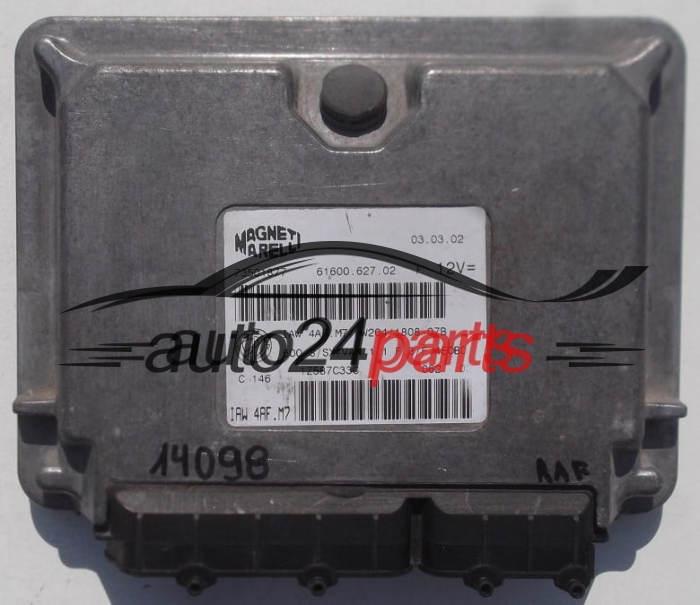 FIAT SEICENTO 600 1.1 MPI IAW4AFM7, IAW4AF.M7, IAW 4AF.M7HW2041808-07B, 73501877, 61600.627.02, 6160062702