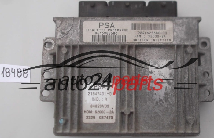 PEUGEOT 206 1.4 8V 9646988680, 9644625680-00, HOMS2000-2A, 21647431-0, 216474310, 84820V02, 2189 483757