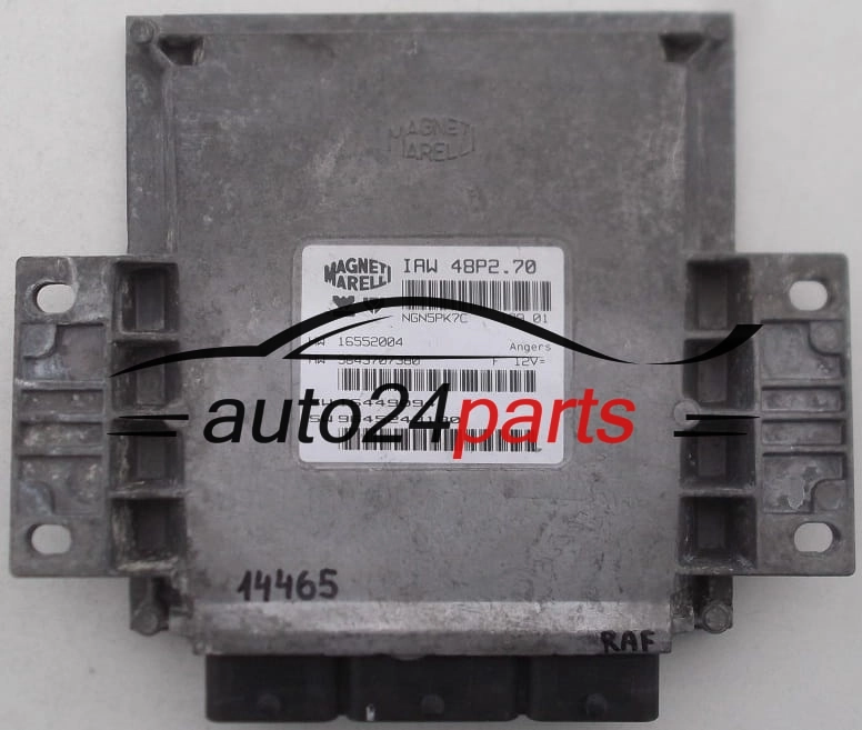 PEUGEOT 206 1.1 9645243180 IAW48P270, IAW48P2.70, IAW 48P2.70, HW 9643707380, 16552004, 16552.004, SW 9645243180, 16449094, 16449.094.jpg