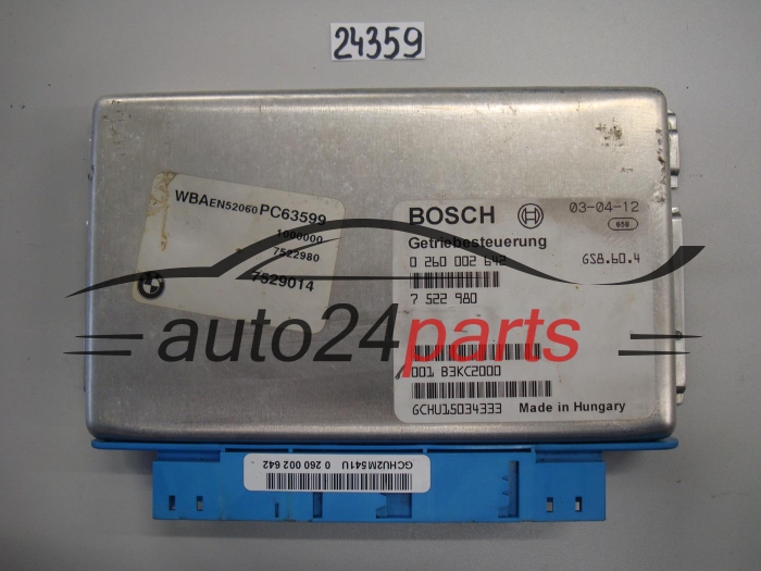 Sterownik skrzyni automatycznej BMW E39 E46 325 Bosch 0260002642 7522980