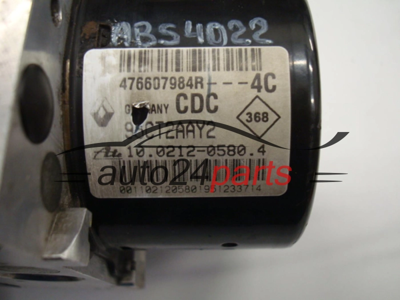 RENAULT 476607984R, 10.0212-0580.4, 10021205804, 28.5611-3603.3, 28561136033