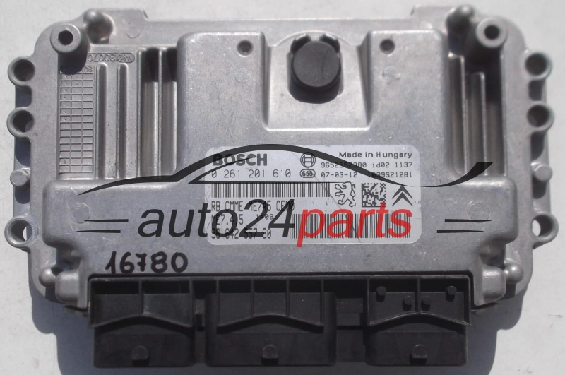 MOTORSTEUERGERÄT ECU STEUERGERAT PEUGEOT 307 1.6 BOSCH 0 261 201 610