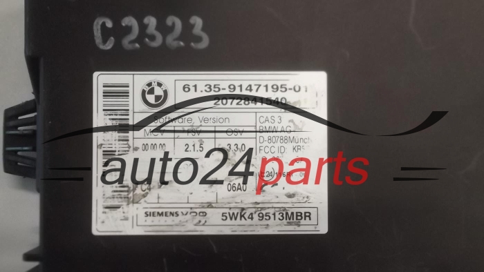 CAS BMW 61.35-9147195-01, 61359147195-01, 6135914719501, 5WK49513MBR