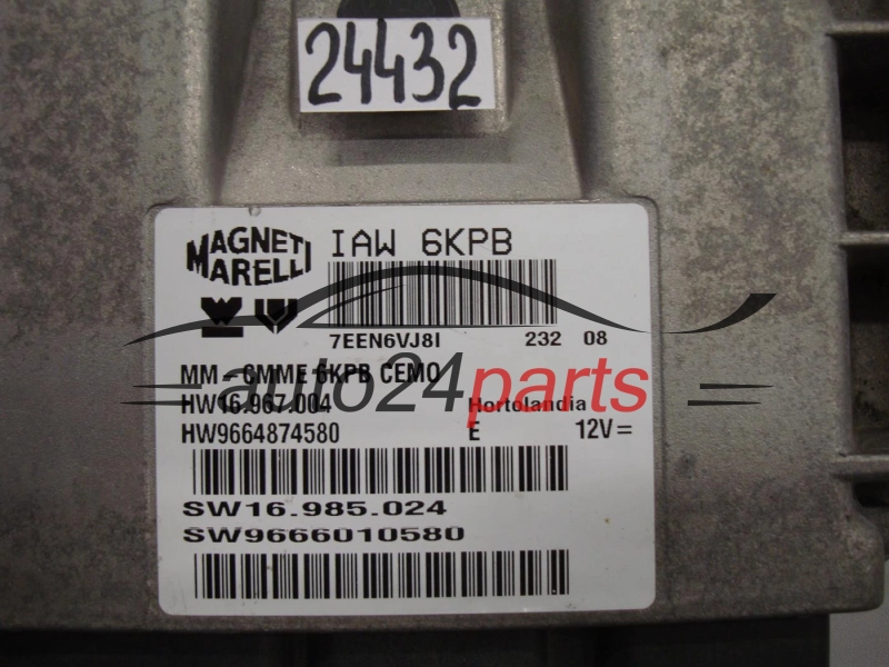 CITROEN IAW 6KPB, IAW6KPB, 9666010580, 9664874580