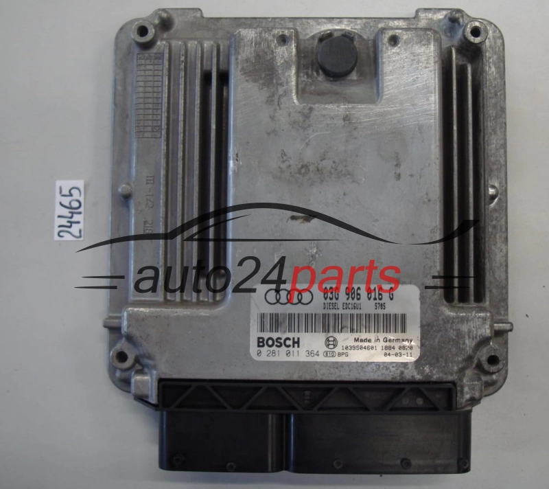 KOMPUTER STEROWNIK SILNIKA AUDI A3 2.0 TDI BKD 03G906016G, 03G 906 016 G, BOSCH 0281011364, 0 281 011 364