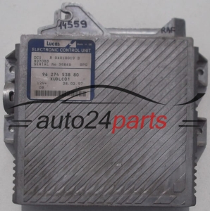 ECU ENGINE CONTROLLER CITROEN XANTIA PEUGEOT 406 2.1 9627453880, 96 274 538 80 XUDLC01, DCU R 04010019 B, R04010019B 80708B 