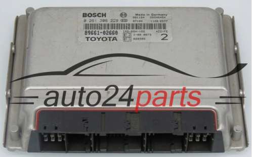 TOYOTA COROLLA 1.4 4ZZ-FE 89661-02662 8966102662 BOSCH 0261206229, 0 261 206 229