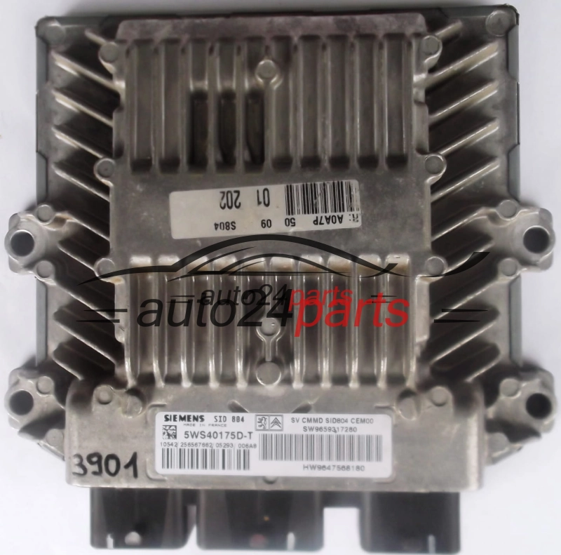 PEUGEOT 1007 1.4 HDI SIEMENS SID 804 5WS40175D-T SW9659317280 SW 9659317280 HW9647568180 HW 9647468180