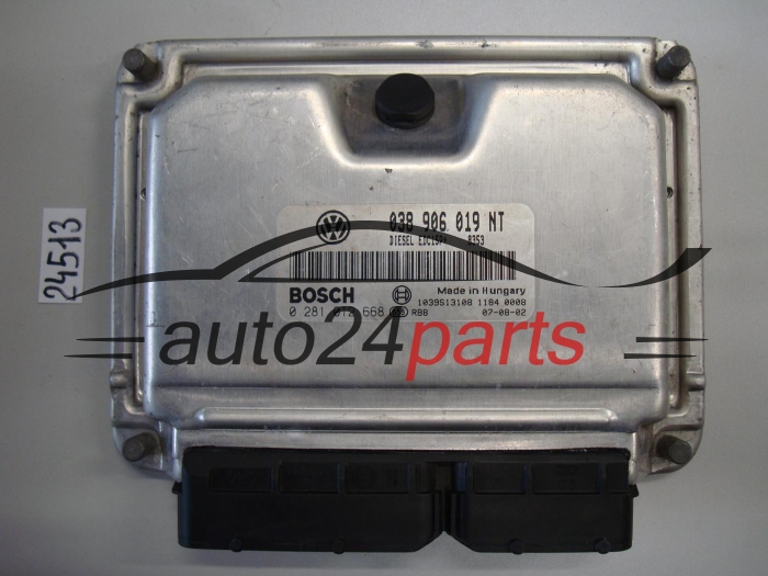 KOMPUTER STEROWNIK SILNIKA SEAT IBIZA BOSCH 0 281 012 668, 0281012668, 038 906 019 NT, 038906019NT