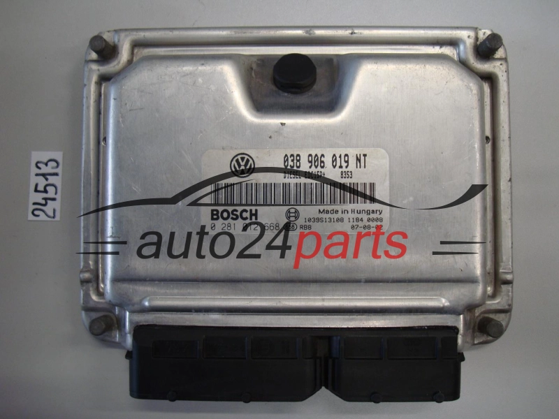 KOMPUTER STEROWNIK SILNIKA SEAT IBIZA BOSCH 0 281 012 668, 0281012668, 038 906 019 NT, 038906019NT