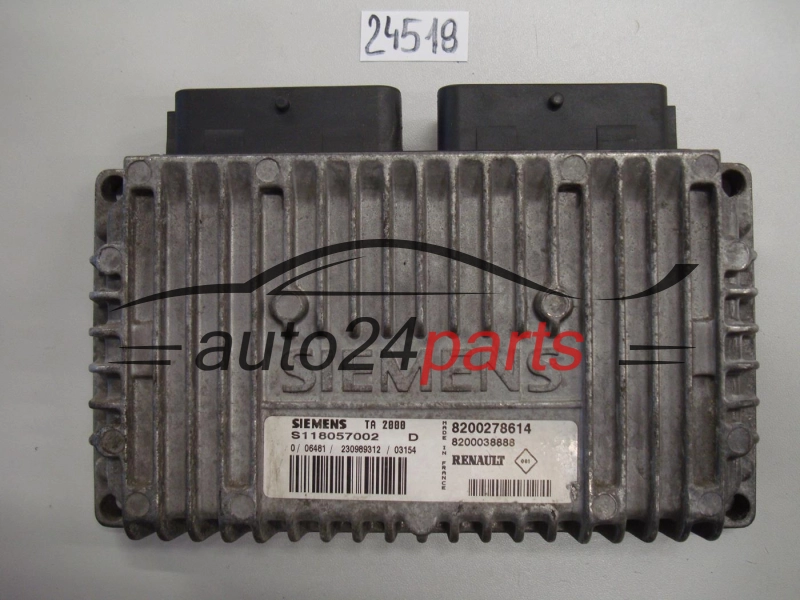 STEROWNIK SKRZYNI AUTOMATYCZNEJ RENAULT SCENIC S118057002 D, S118057002D, 8200278614