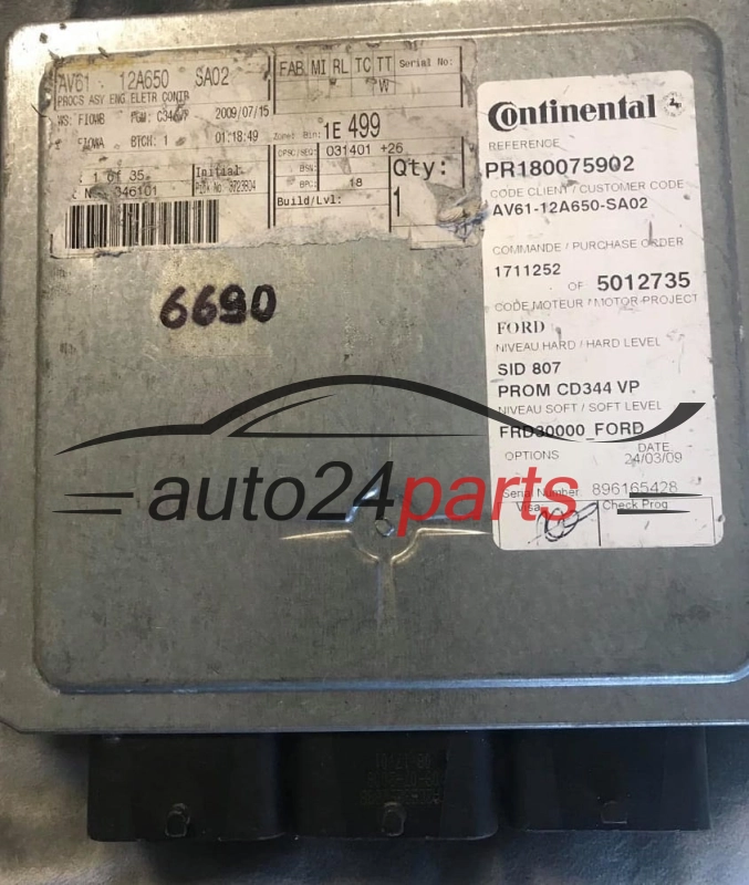 Sterownik silnika Ford AV6112A650SA02 5012735