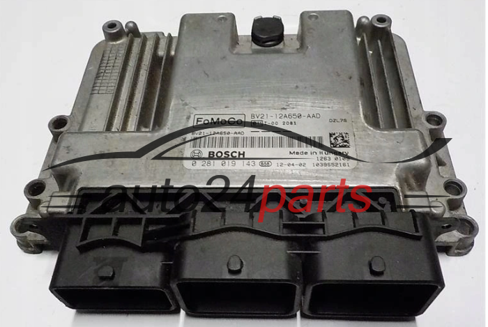 KOMPUTER STEROWNIK SILNIKA FORD 0 281 019 143, 0281019143, BV21-12A650-AAD, BV2112A650AAD